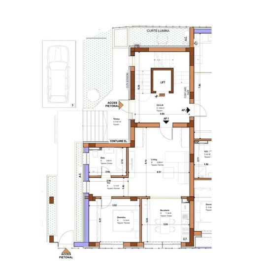 Apartament cu 2 camere în Timpuri Noi