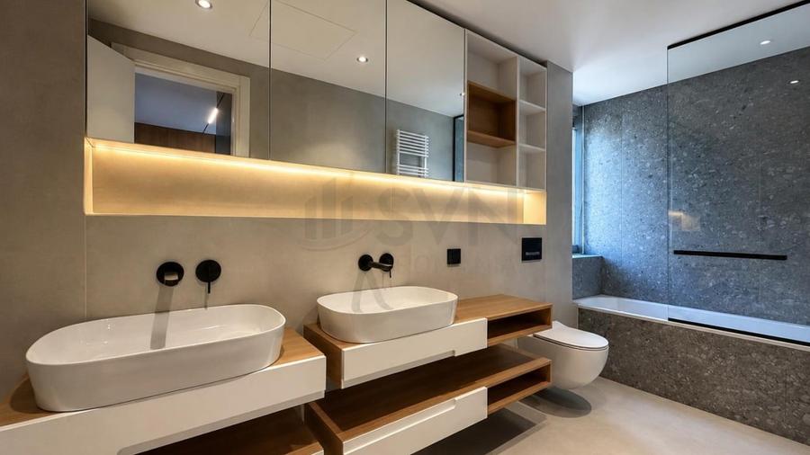 Apartament cu 3 camere semidecomandat, mobilat în Herăstrău