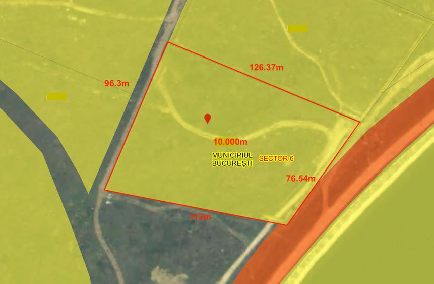 Teren Construcții intravilan de 10000 mp, în Lacul Morii