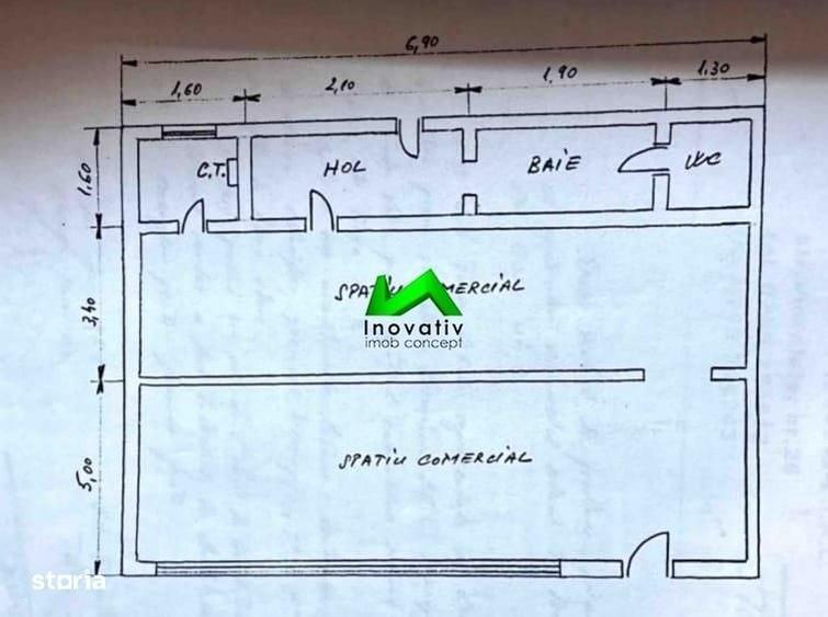 Spațiu comercial, de 75 mp, în Vasile Aaron
