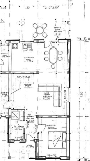 Duplex cu 4 camere cu Canalizare în Giarmata