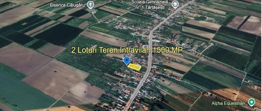 Teren Construcții intravilan de 1500 mp, în Tărtășești