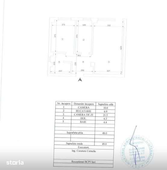 Apartament cu 2 camere decomandat în Nord