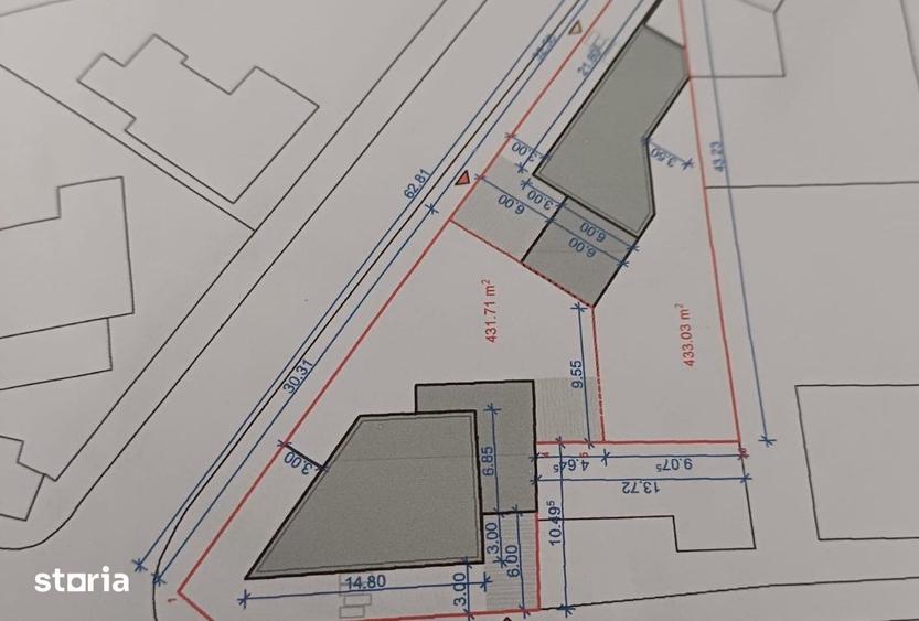 Teren de 850 mp, în Calea Poplăcii