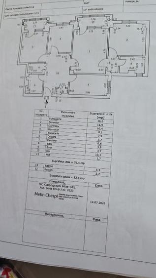 Apartament cu 4 camere semidecomandat în Sud