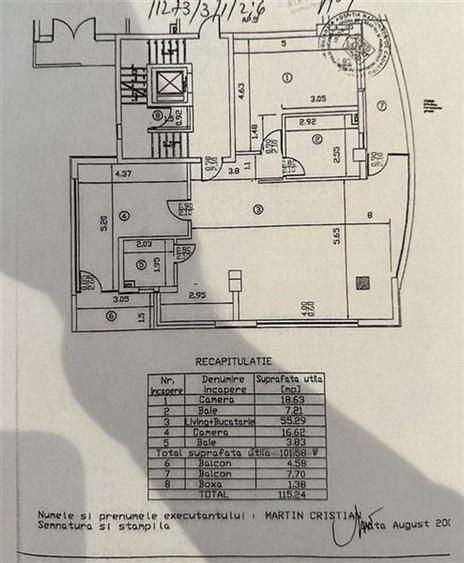 Apartament cu 3 camere decomandat, mobilat în Barbu Văcărescu