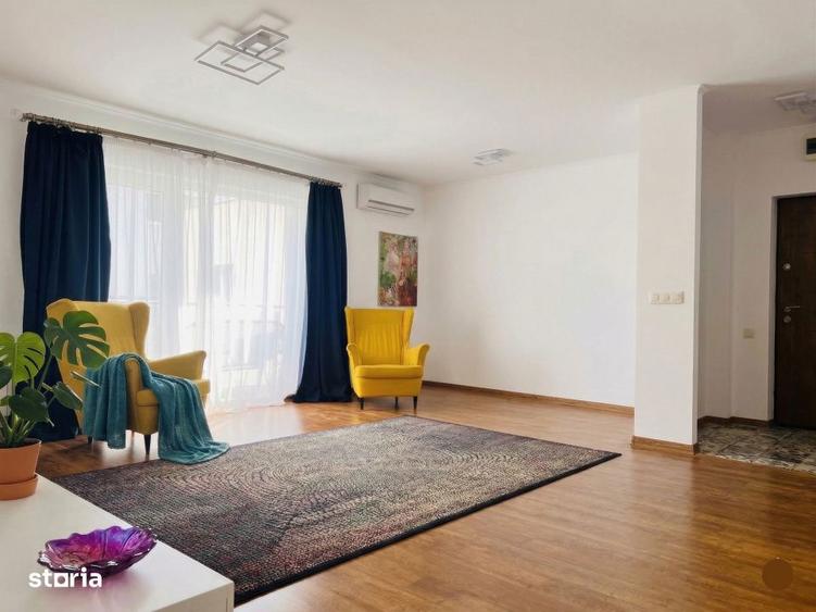 Apartament cu 3 camere, mobilat în Băneasa