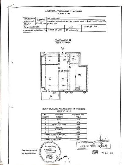 Apartament cu 2 camere decomandat în Bucium