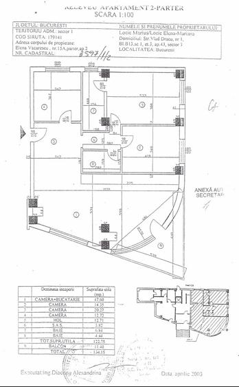 Apartament cu 4 camere decomandat în Floreasca