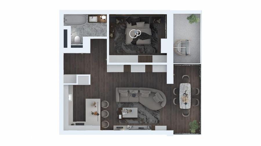 Apartament cu 2 camere în 13 Septembrie