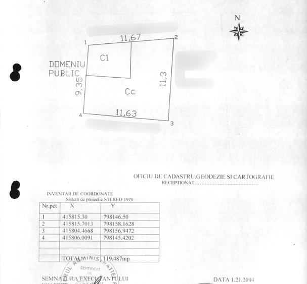 Teren Construcții intravilan de 119.48699951172 mp, în Faleză