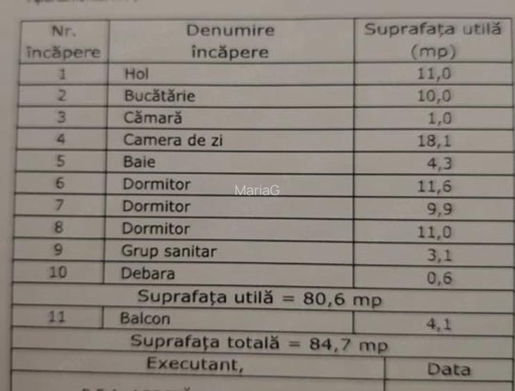 Apartament 4 camere etaj 2