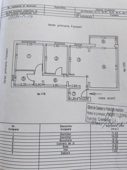 Apartament cu 3 camere decomandat în Exterior Vest