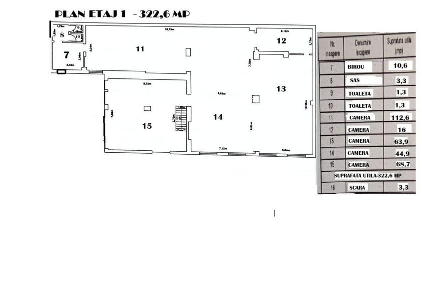 Spațiu comercial, de 750 mp, în Giurgiului