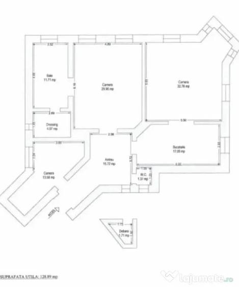 Apartament cu 3 camere decomandat în Fabric