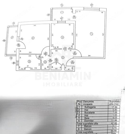 Apartament cu 2 camere decomandat în Sărari