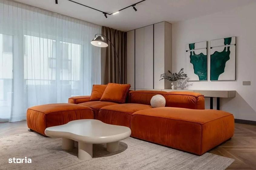 Apartament cu 2 camere semidecomandat în Tunari