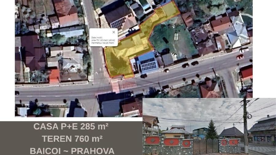 Casă individuală cu 4 camere cu Teren 760 Mp în Central