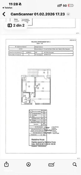 Apartament cu 2 camere decomandat în Apărătorii Patriei