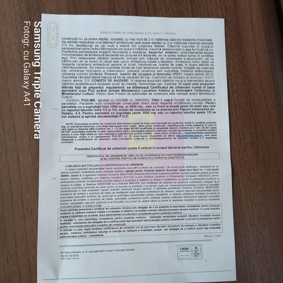 Teren Construcții intravilan de 755 mp, în Unirii