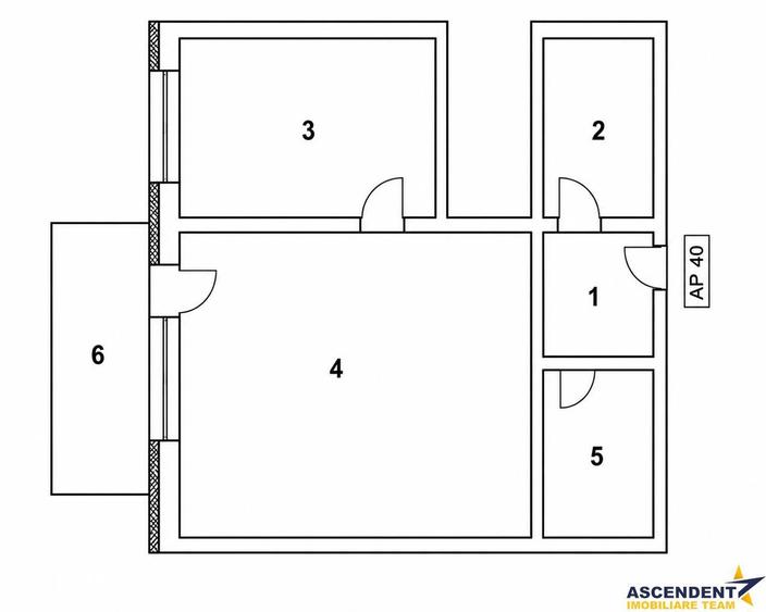 Apartament cu 2 camere, mobilat în Sânpetru