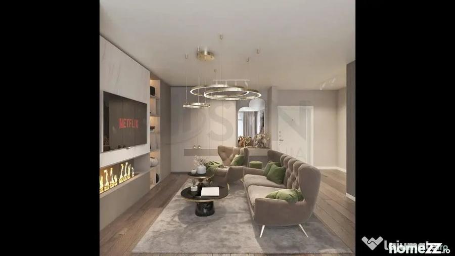 Apartament cu 4 camere semidecomandat în Nord