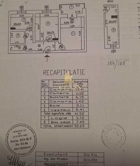 Apartament cu 2 camere decomandat în Floreasca