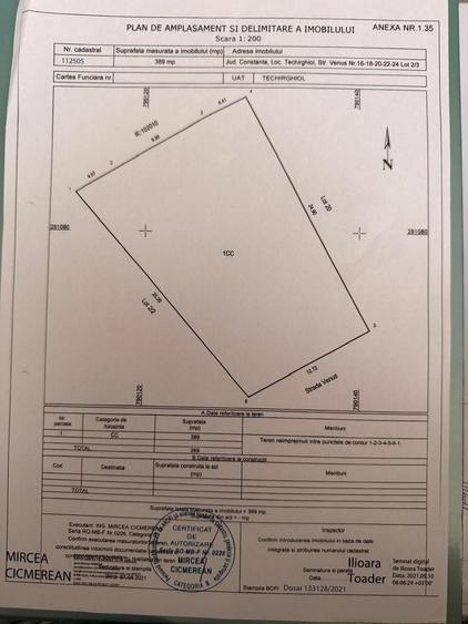 Teren Construcții intravilan de 389 mp, în Periferie
