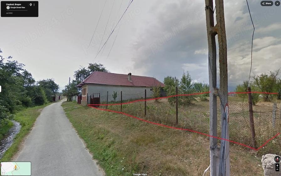 Teren de 2116 mp, în Copăcel