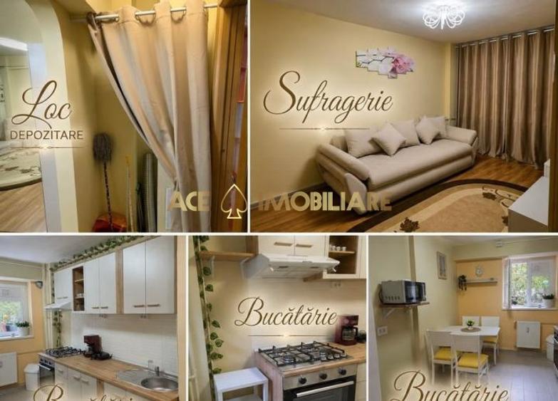 Apartament cu 2 camere semidecomandat, mobilat în Timpuri Noi