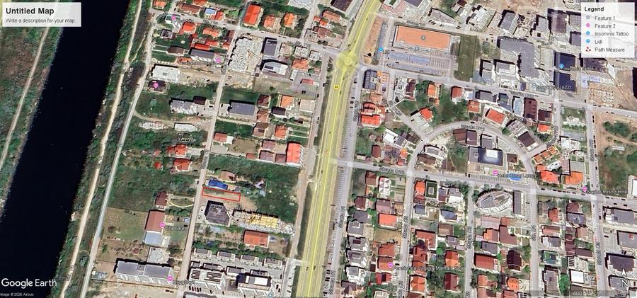 Teren Construcții intravilan de 790 mp, în Nord