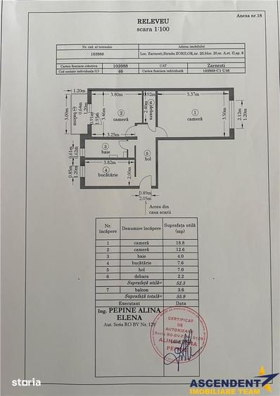 Apartament cu 2 camere decomandat în Central