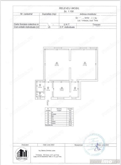 Apartament cu 2 camere nedecomandat în Iosefin