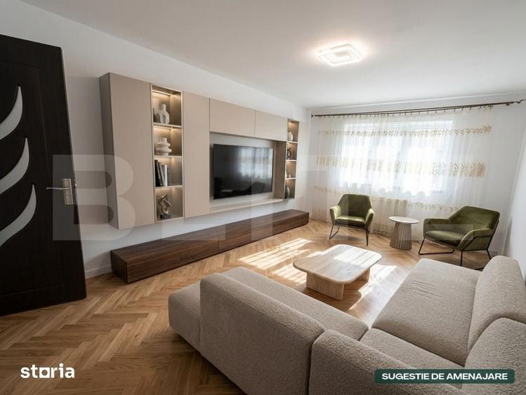 Apartament cu 3 camere decomandat în Micro 11