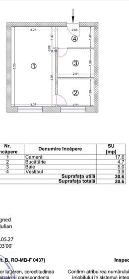 Garsonieră semidecomandată în Berceni