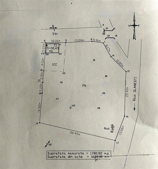 Teren Construcții intravilan de 1780.9200439453 mp, în Băile Olănești
