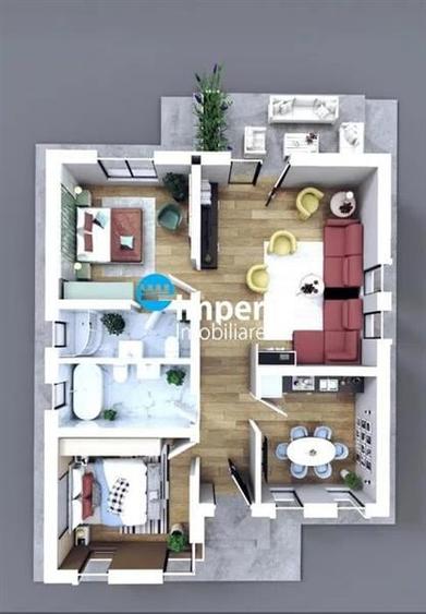 Casă individuală cu 4 camere cu Teren 350 Mp în Ciurbești
