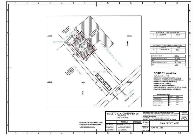 Casă cu 4 camere cu Teren 210 Mp în Bucureștii Noi