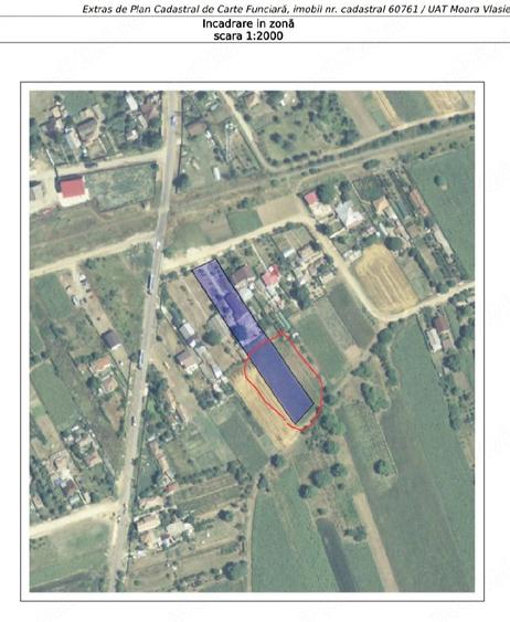 Teren de 1522 mp, în Moara Vlăsiei