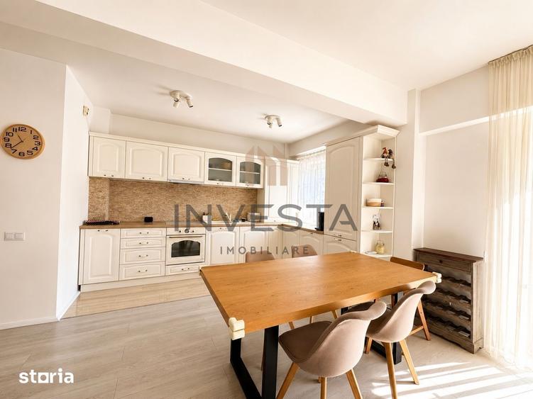 Apartament cu 4 camere semidecomandat, mobilat în Bună Ziua