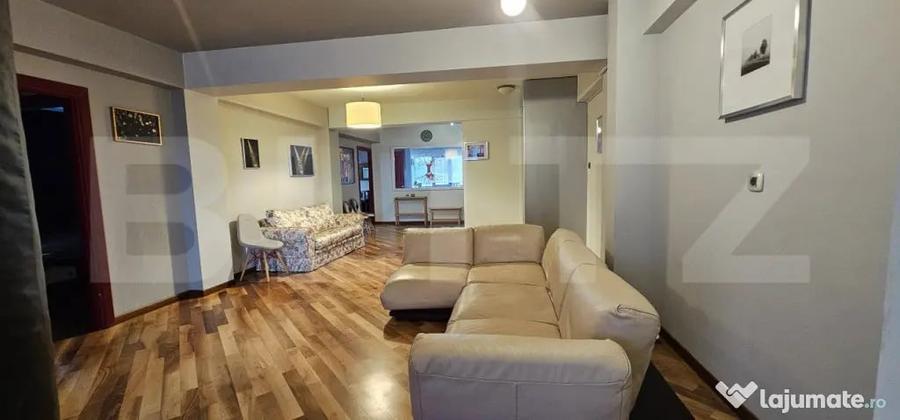 Apartament cu 4 camere semidecomandat, mobilat în Central
