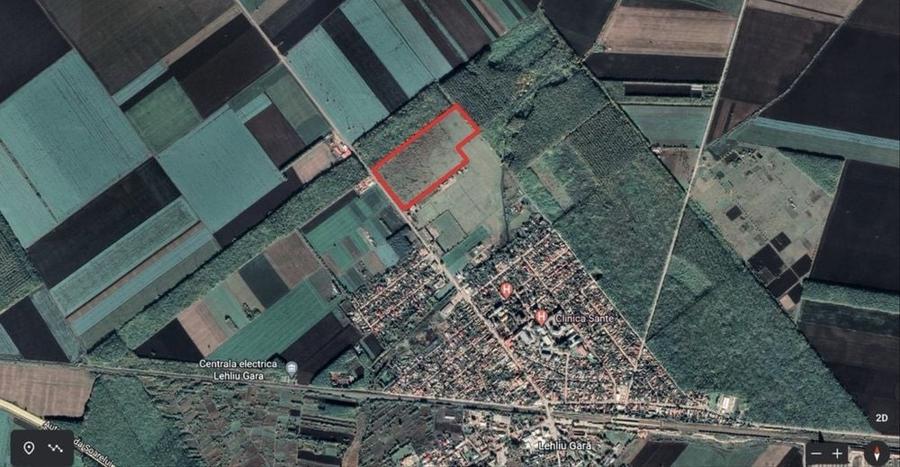 Teren de 100000 mp, în Lehliu