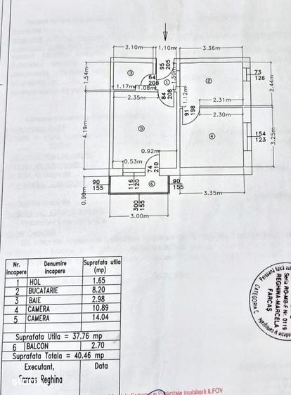 Apartament cu 2 camere decomandat în Buciumeni