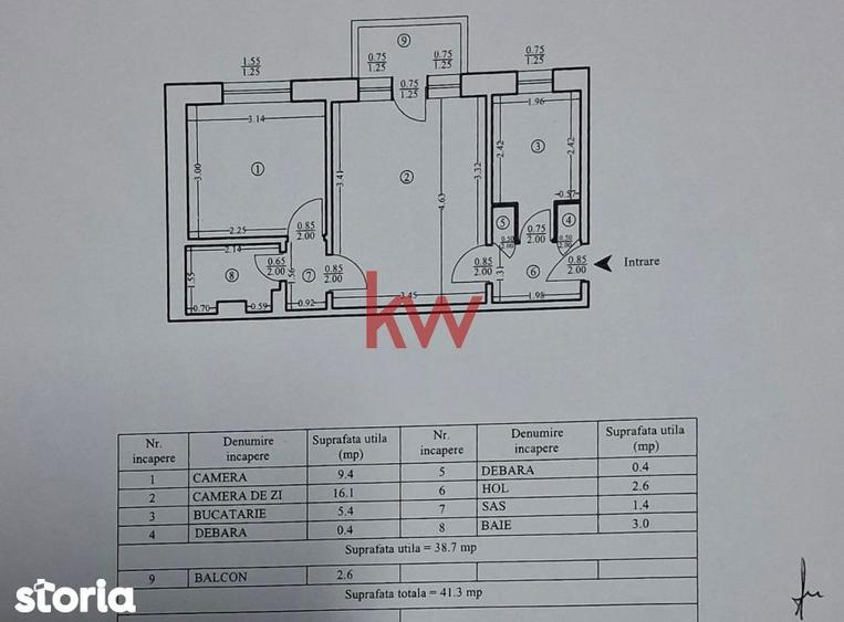 Apartament cu 2 camere în Mircea cel Bătrân