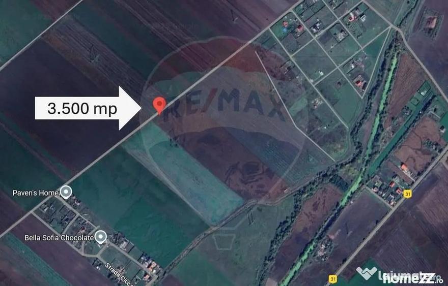 Teren de 3500 mp, în Hălchiu