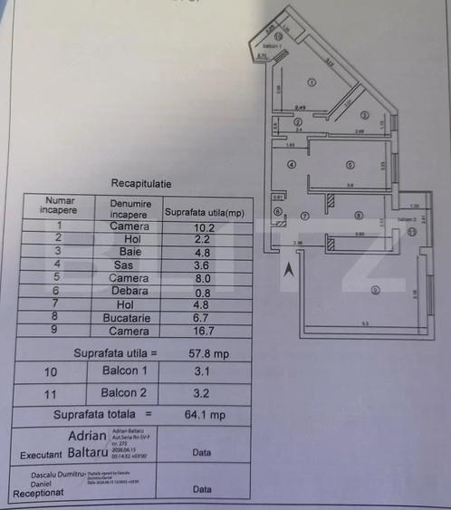 Apartament 3 camere decomandat, Alexandru cel Bun - 9