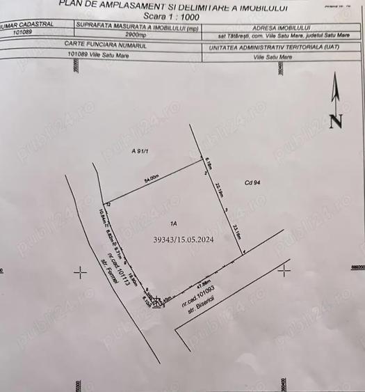 Teren intravilan in Tataresti, Satu Mare - 4