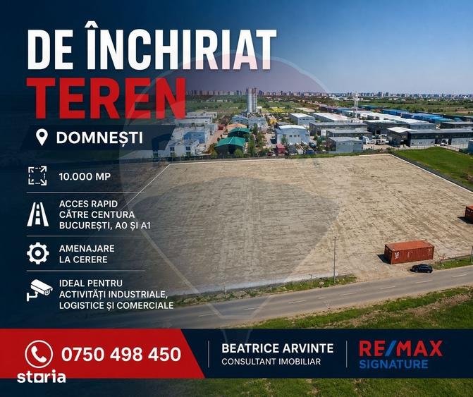 Spațiu comercial, de 10,000 mp, în Domnești