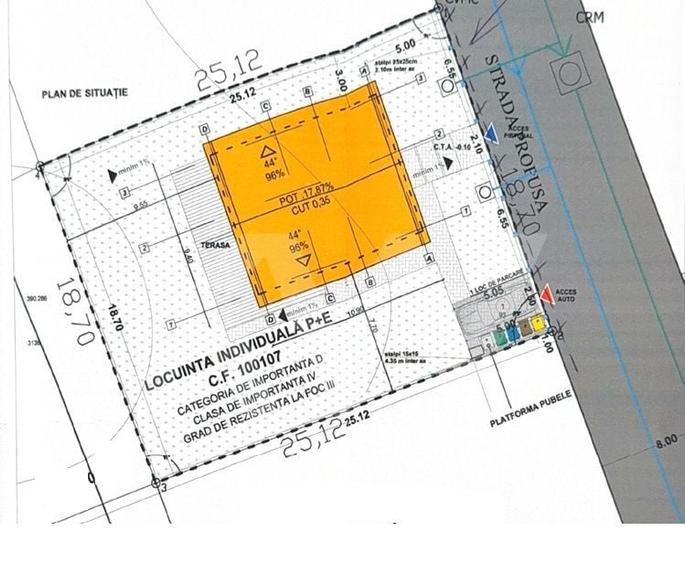 Casă cu 3 camere în Central