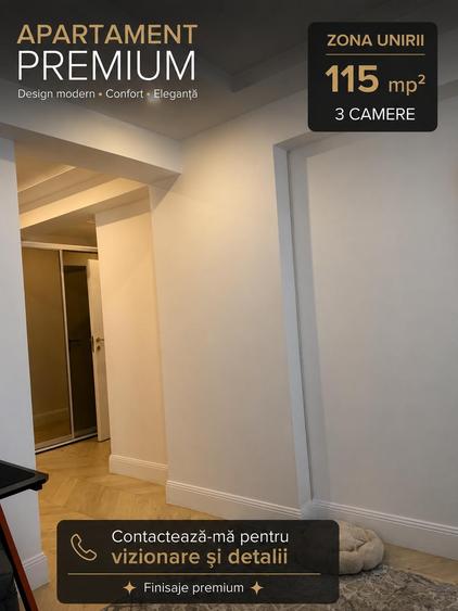 Apartament cu 3 camere decomandat, mobilat în Unirii